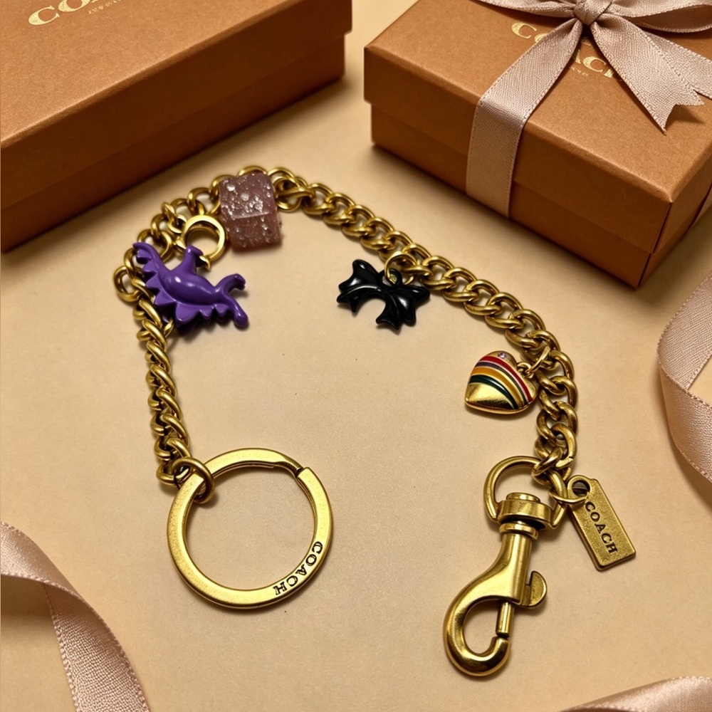 Coach bag accessory pendant